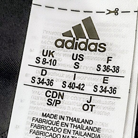 Adidas NWT climalite black and white DTR 3 stripes crossed lattice gym bra S - Picture 6 of 7